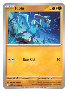 English Riolu card, 80 HP