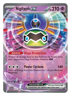 English Sigilyph ex card, 210 HP